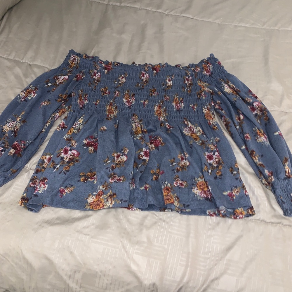 Off the shoulder peplum top